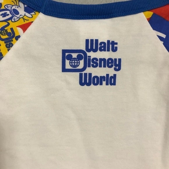 Walt Disney World raglan sweatshirt mickey minnie pluto donald shirt 50 years - Picture 7 of 8